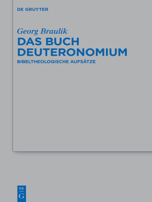 cover image of Das Buch Deuteronomium